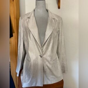 Insight Metallic Silver Blazer